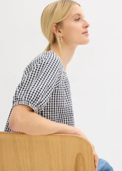 Blouse à manches courtes 100% coton