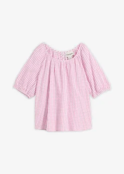 Blouse à manches courtes 100% coton