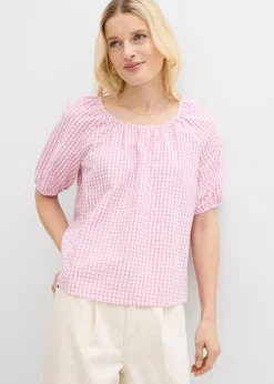 Blouse à manches courtes 100% coton