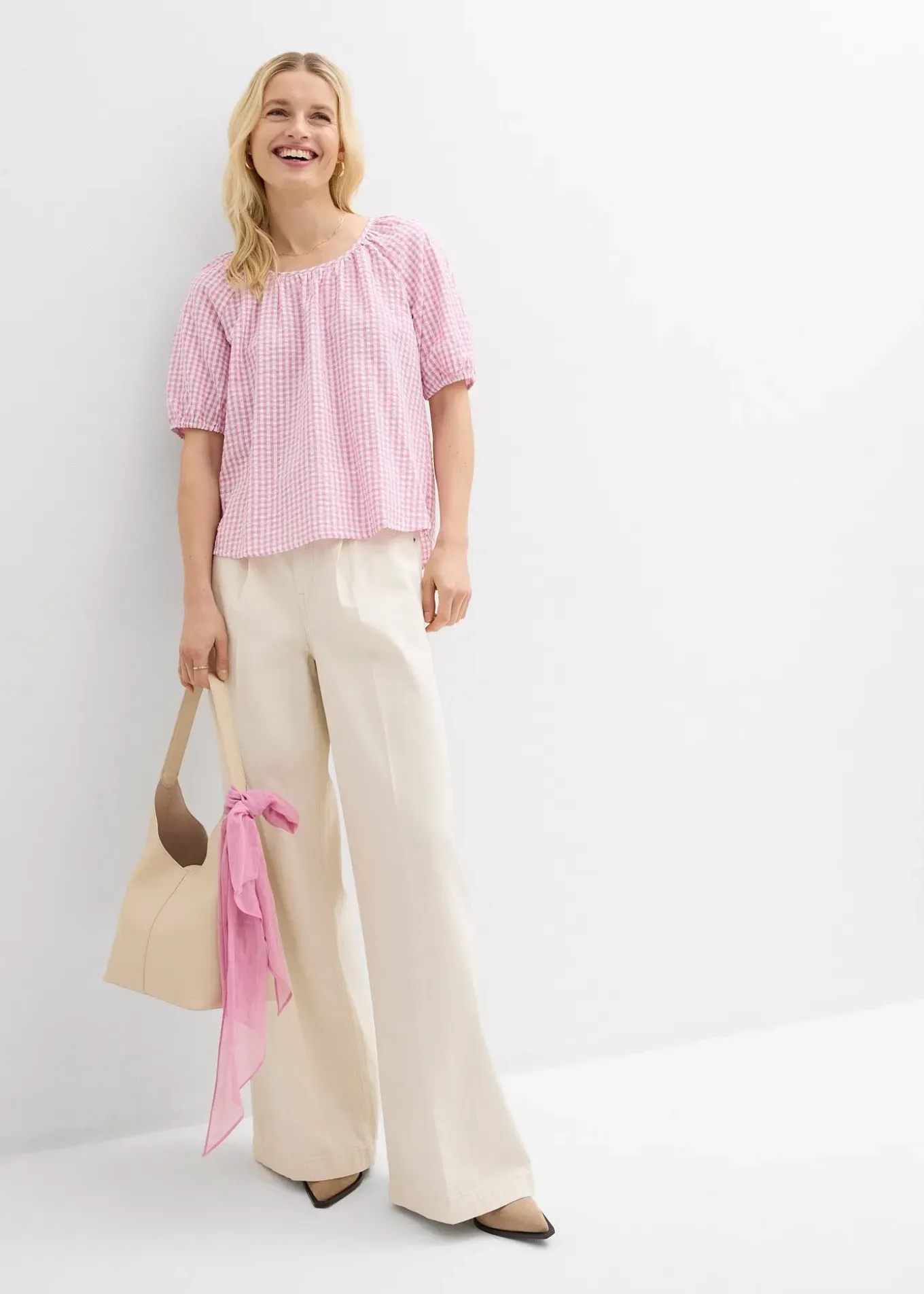 Blouse à manches courtes 100% coton