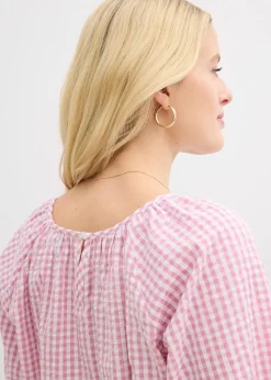 Blouse à manches courtes 100% coton