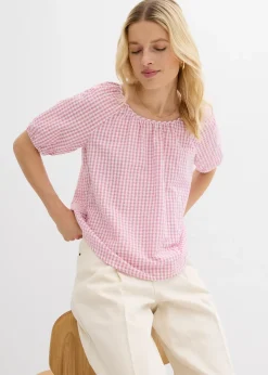 Blouse à manches courtes 100% coton