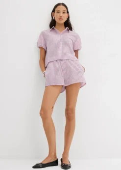 Blouse à manches courtes 100% coton