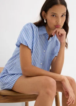 Blouse à manches courtes 100% coton