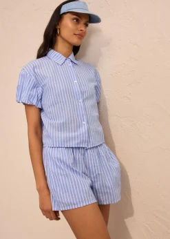 Blouse à manches courtes 100% coton