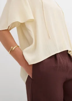 Blouse à manches papillon