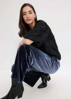 Blouse à motif floral texturé