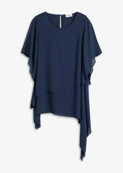 Blouse à pans, look superposé