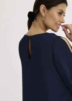 Blouse à pans, look superposé