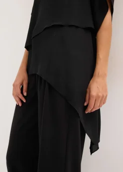 Blouse à pans, look superposé