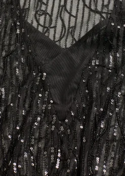 Blouse à sequins et franges