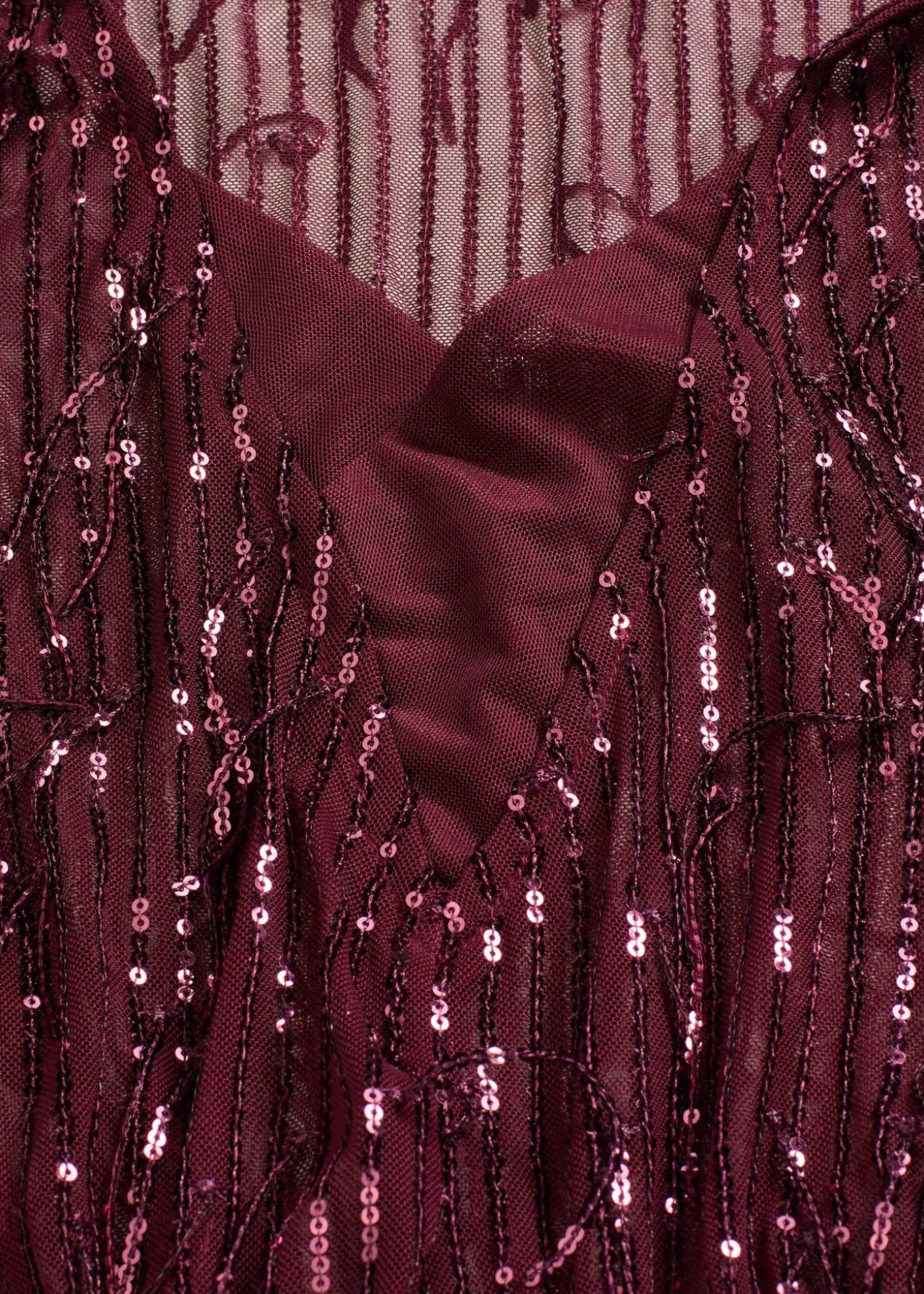 Blouse à sequins et franges