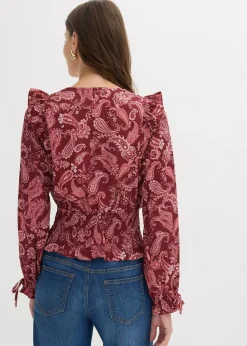 Blouse à volants et smocks