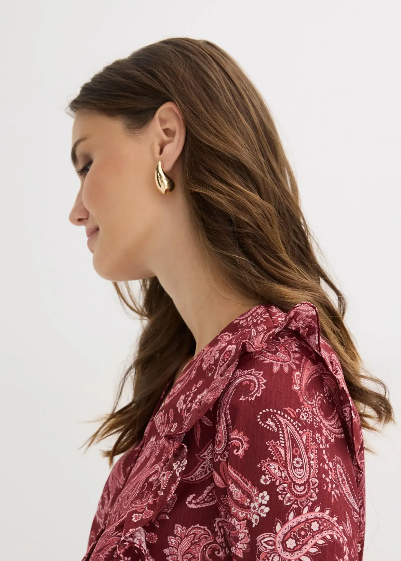 Blouse à volants et smocks