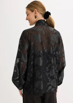 Blouse ample à broderies