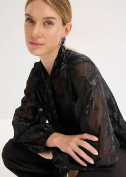 Blouse ample à broderies