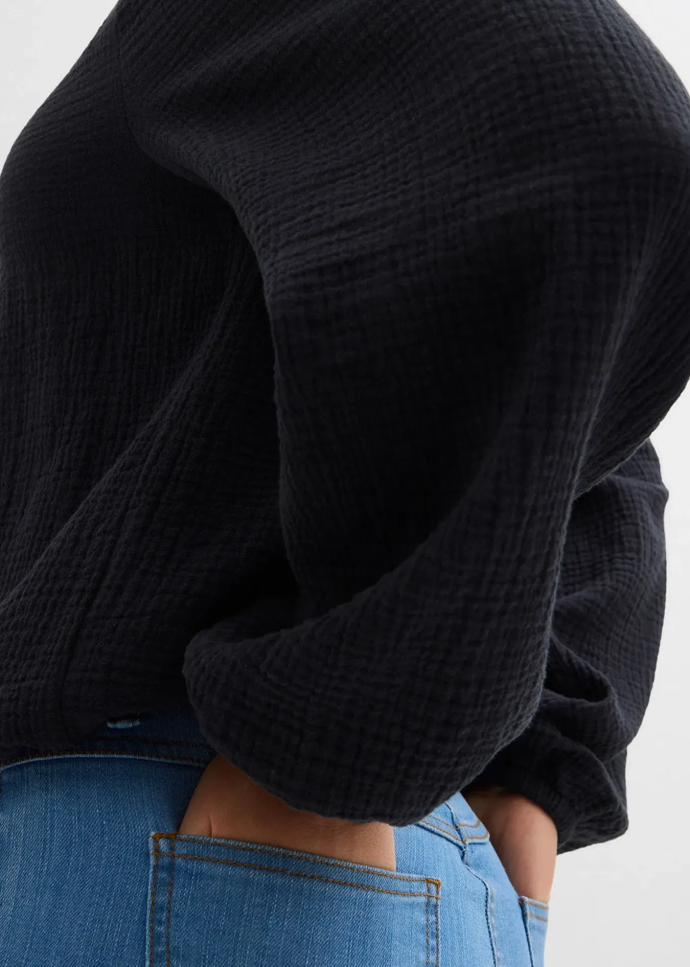 Blouse ample en gaze de coton