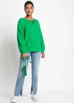 Blouse ample en gaze de coton