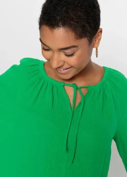 Blouse ample en gaze de coton