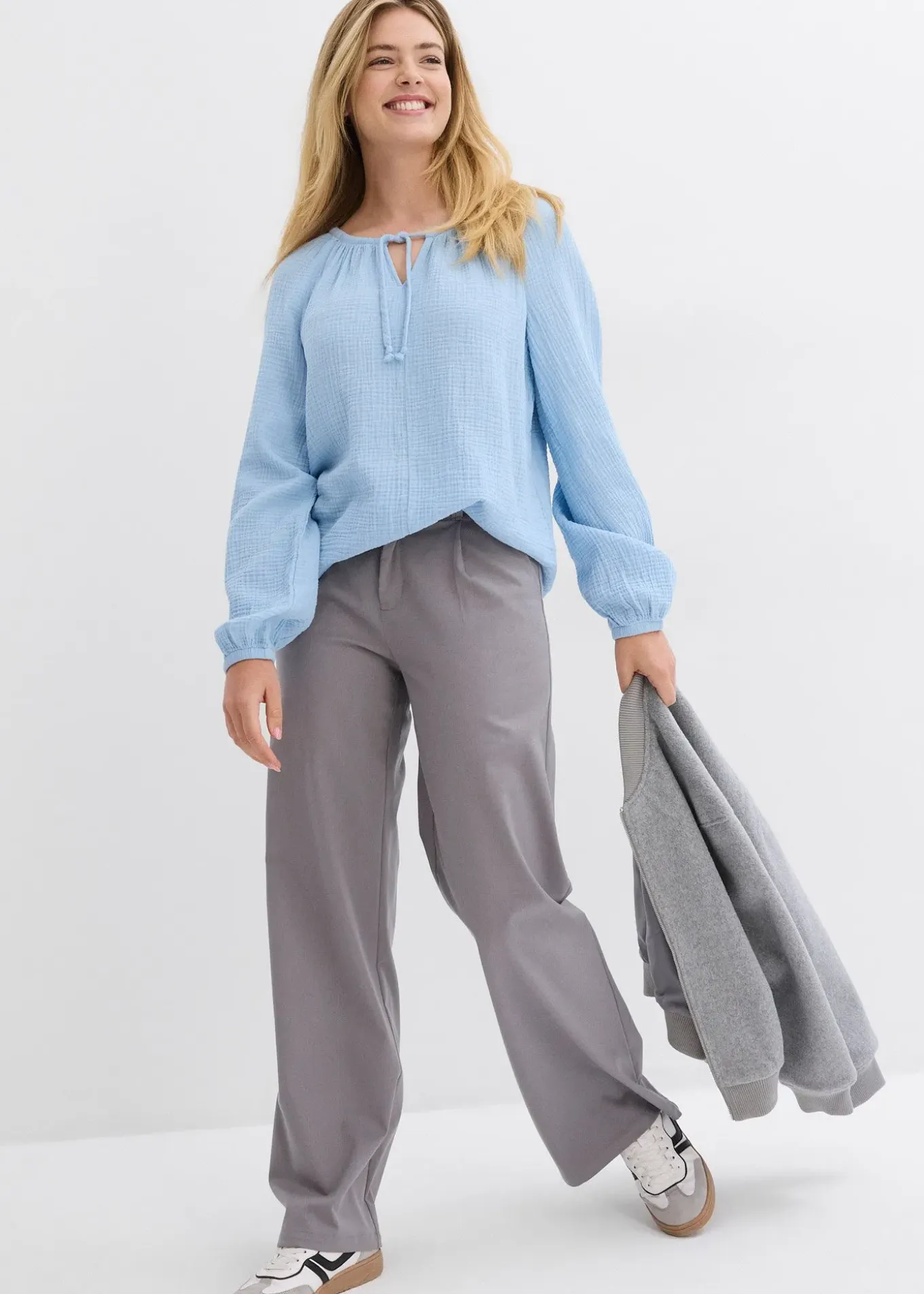 Blouse ample en gaze de coton