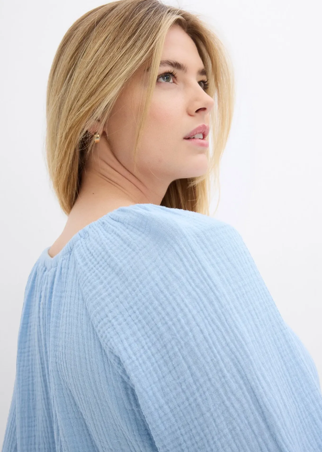 Blouse ample en gaze de coton