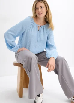Blouse ample en gaze de coton