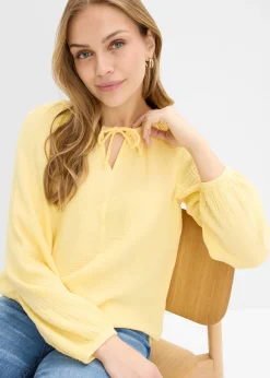 Blouse ample en gaze de coton