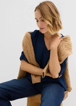 Blouse ample en viscose fluide