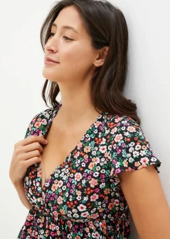 Blouse de grossesse et d’allaitement en viscose fluide