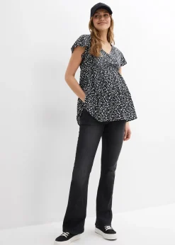 Blouse de grossesse et d'allaitement en viscose fluide