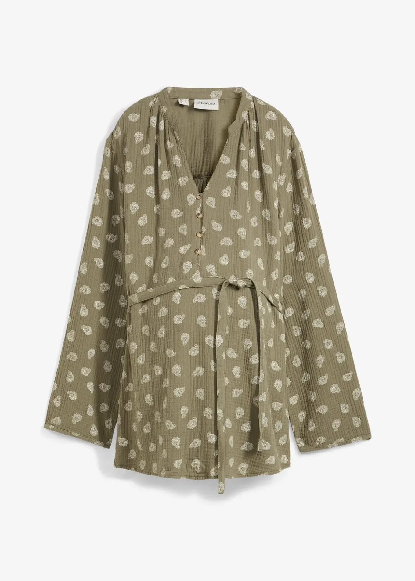 Blouse de grossesse et d’allaitement en gaze 100% coton