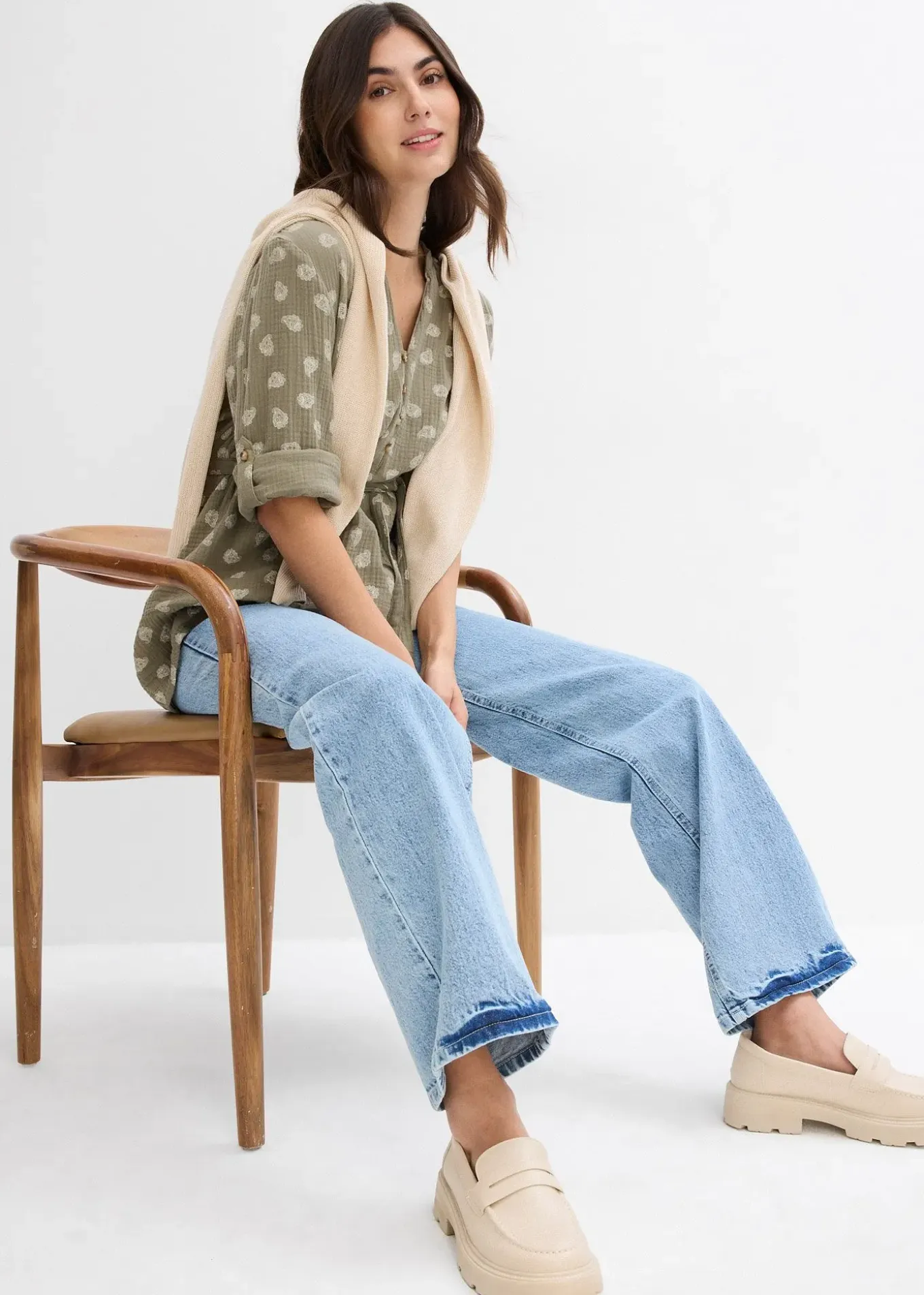 Blouse de grossesse et d’allaitement en gaze 100% coton