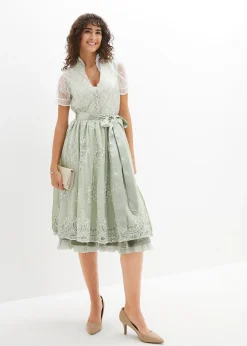 Blouse Dirndl avec manches en dentelle