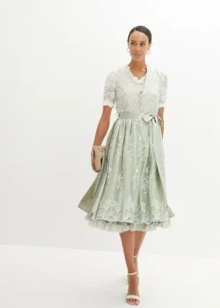 Blouse Dirndl en dentelle avec bouton