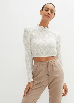 Blouse Dirndl en dentelle, manches longues