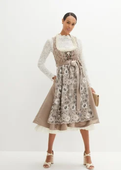 Blouse Dirndl en dentelle, manches longues