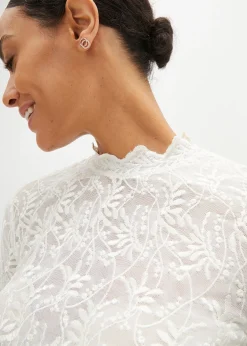 Blouse Dirndl en dentelle, manches longues