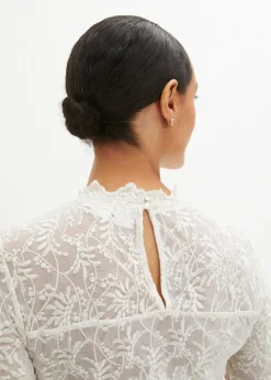 Blouse Dirndl en dentelle, manches longues