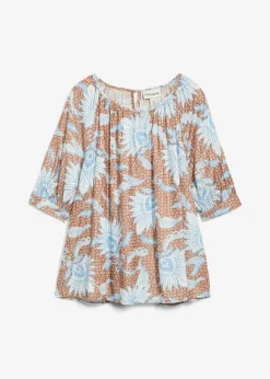 Blouse en fine viscose mélangée