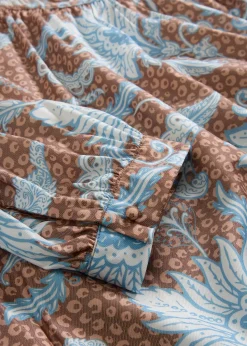 Blouse en fine viscose mélangée