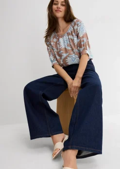 Blouse en fine viscose mélangée