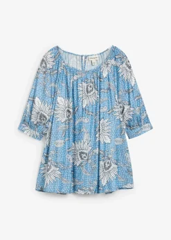 Blouse en fine viscose mélangée