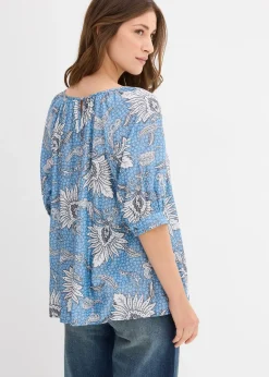 Blouse en fine viscose mélangée