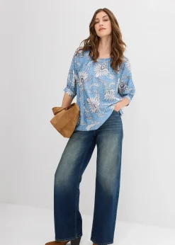 Blouse en fine viscose mélangée