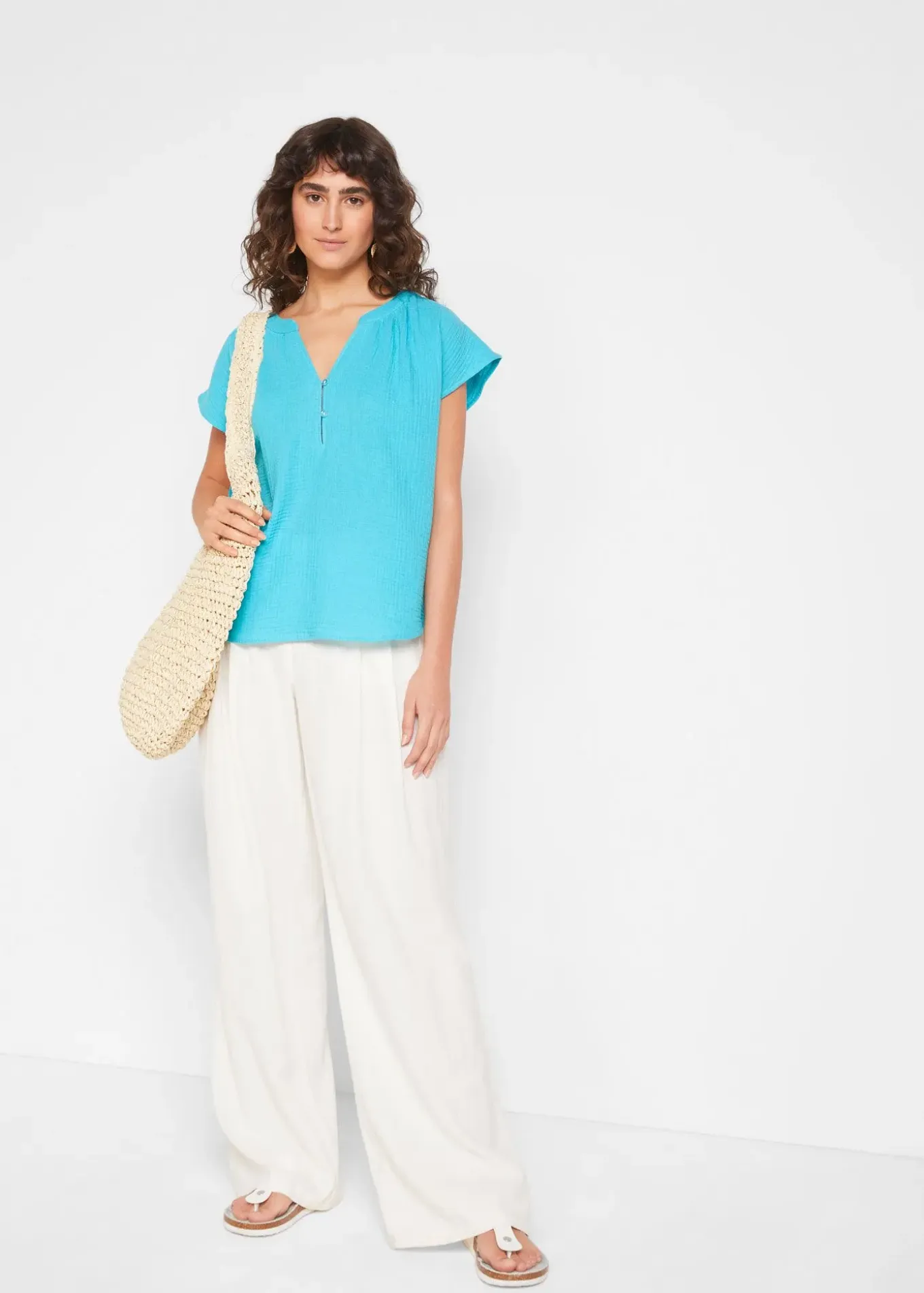 Blouse en gaze 100% coton