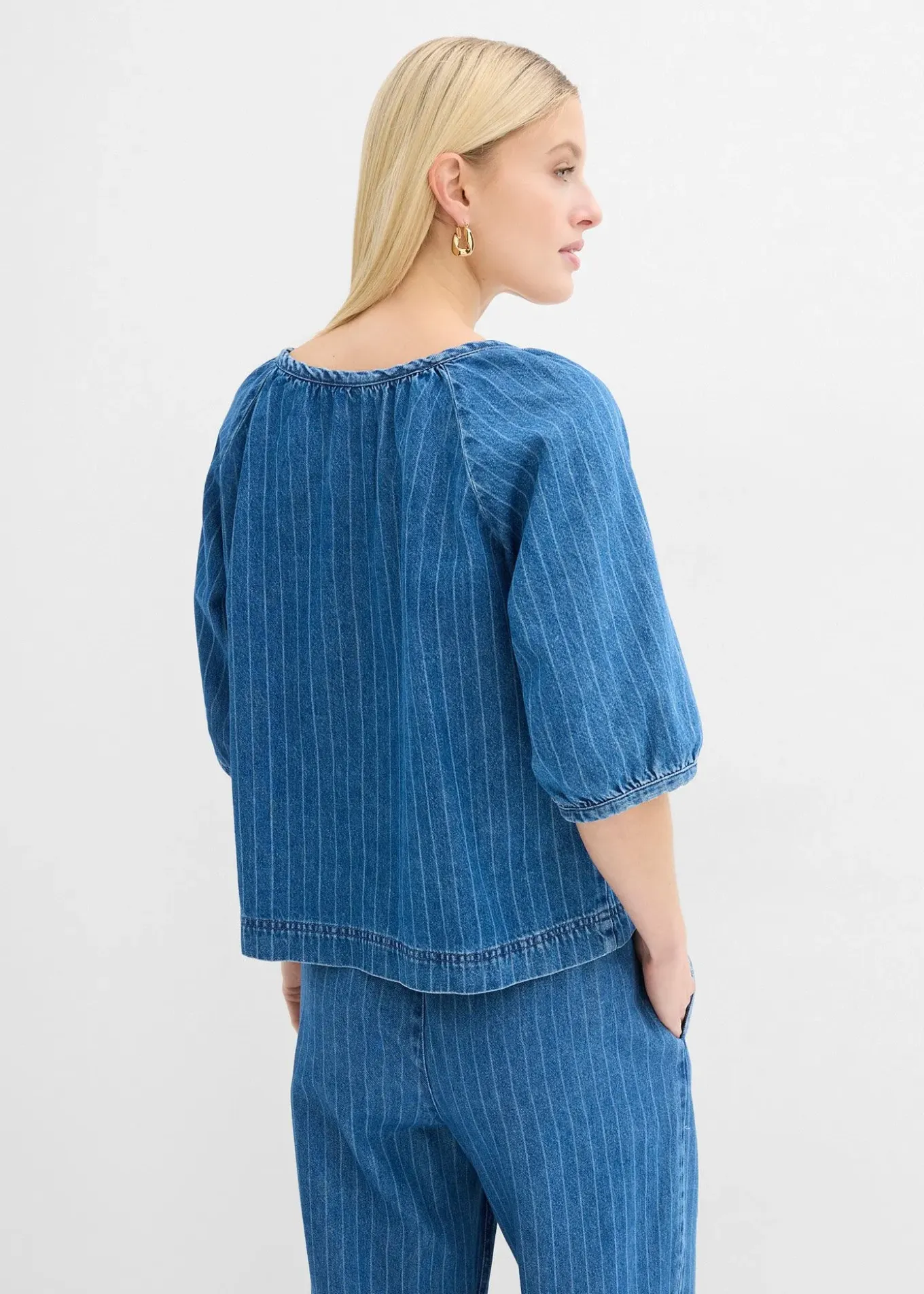Blouse en jean, coton