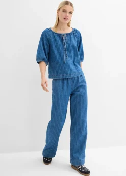 Blouse en jean, coton