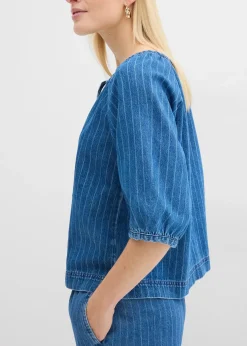 Blouse en jean, coton