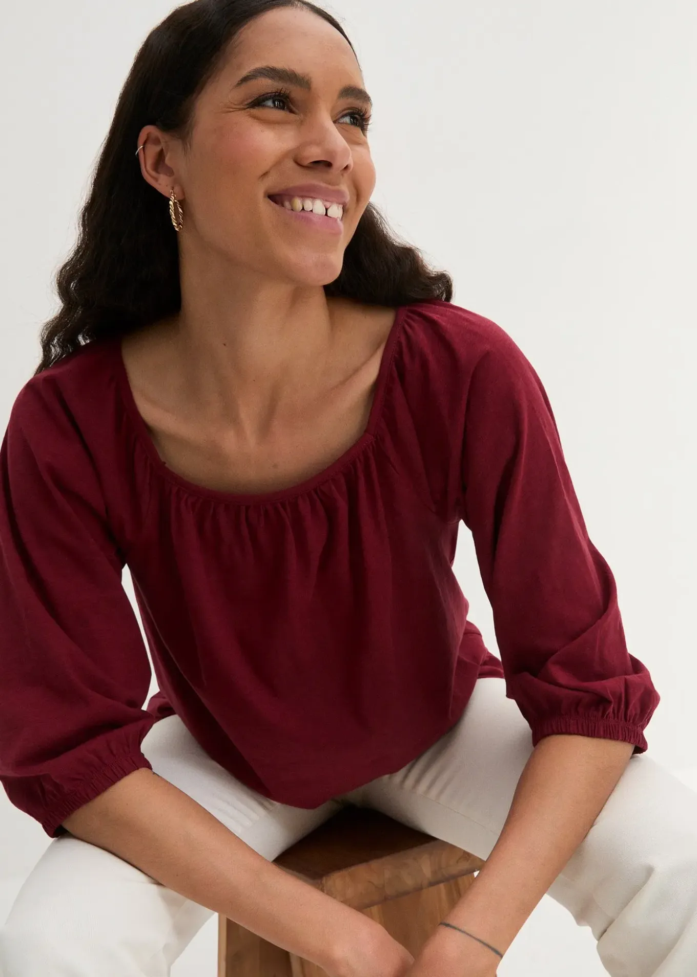 Blouse en jersey 100% coton