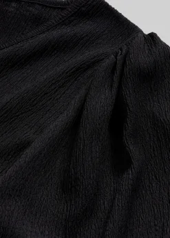 Blouse en jersey crêpe texturé